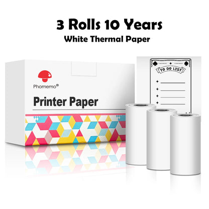 Phomemo-Portable Mini Thermal Printer, DIY Self-adhesive Sticker Label Machine.