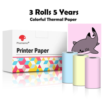 Phomemo-Portable Mini Thermal Printer, DIY Self-adhesive Sticker Label Machine.